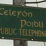 Irish Telephone sign