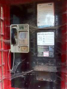 Phone box interior